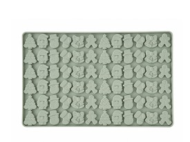 Molde silicona 72 mini figuras Navidad